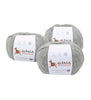 100% Alpaca Yarn Wool Set Of 3 Skeins Lace Weight