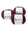 100% Alpaca Yarn Wool Set Of 3 Skeins Lace Weight