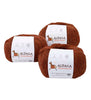 100% Alpaca Yarn Wool Set Of 3 Skeins Lace Weight