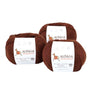 Blend Alpaca Yarn Wool Set Of 3 Skeins Worsted Weight