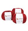 Blend Alpaca Yarn Wool Set Of 3 Skeins Worsted Weight