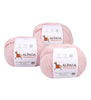 Blend Alpaca Yarn Wool Set Of 3 Skeins Worsted Weight