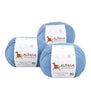 Blend Alpaca Yarn Wool Set Of 3 Skeins Worsted Weight