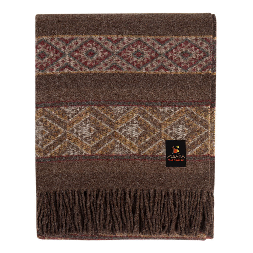 Sacred Valley Alpaca Wool Throw