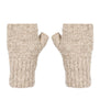 100% Alpaca Boucle Hand-knitted Fingerless Gloves Handwarmers