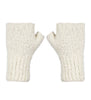 100% Alpaca Boucle Hand-knitted Fingerless Gloves Handwarmers