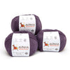 Blend Alpaca Yarn Wool Set Of 3 Skeins Worsted Weight