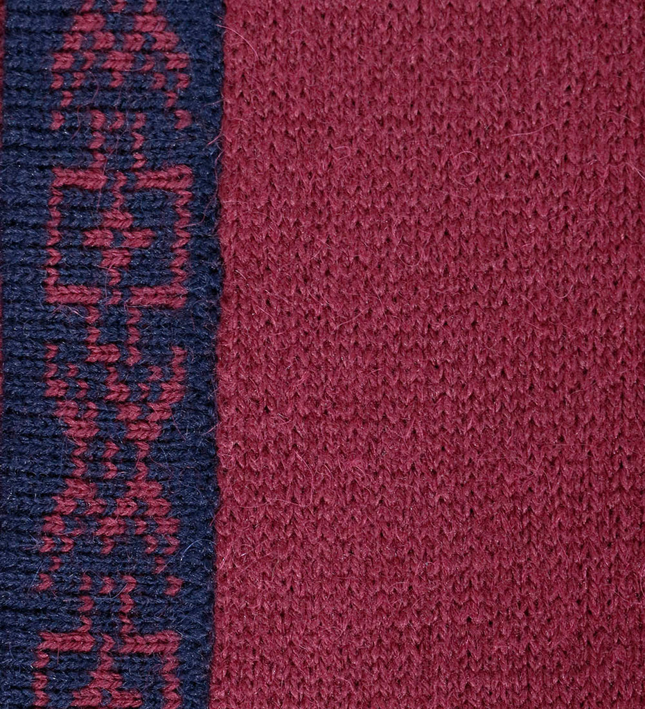 Burgundy/Navy Blue