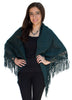 Alpaca Wool Winter Shawl Wrap Crocheted Fringe Triangular Shape