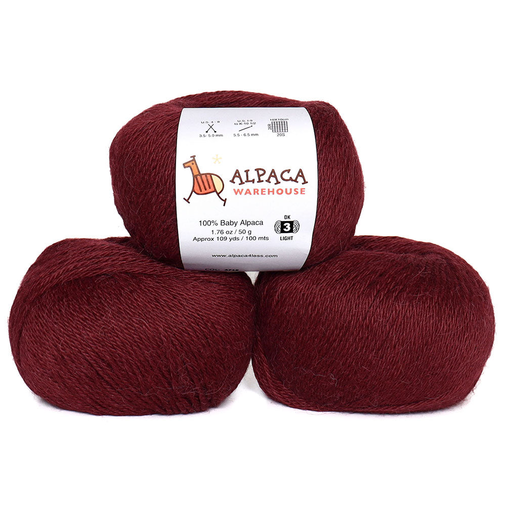100% Baby Alpaca Yarn Wool 3 Skeins DK Weight – Alpaca Warehouse 100% Baby Alpaca Yarn Wool 3 Skeins DK Weight – Alpaca Warehouse