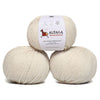 100% Highland Wool Yarn 3 Skeins Worsted Weight